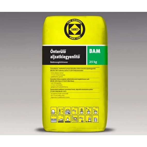 Sakret BAM Aljzatkiegyenlíto Belteri 2-15 mm 25 kg
