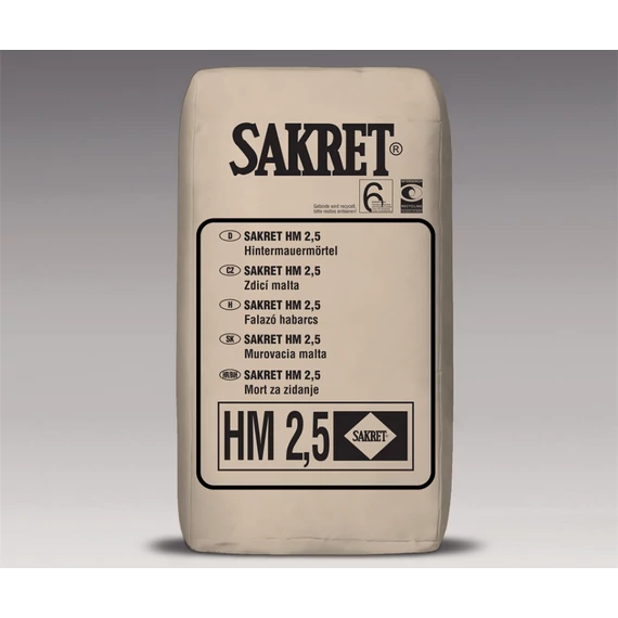 Sakret Falazohabarcs HM-2,5 40 kg