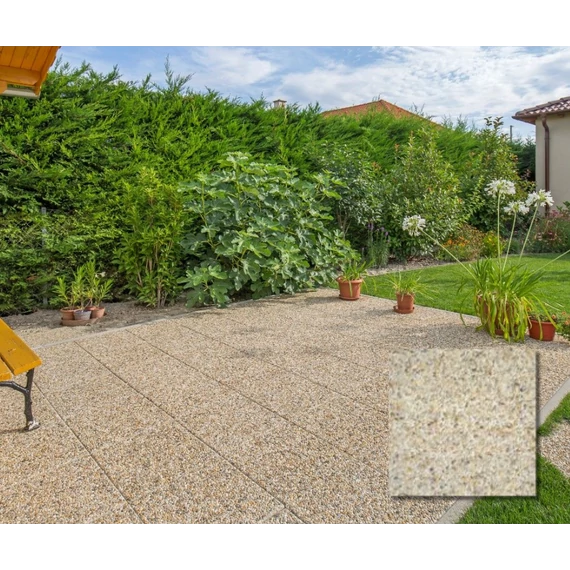 Leier Classic-Line Gyongykavicsos Jardalap  40x40x3,8 cm